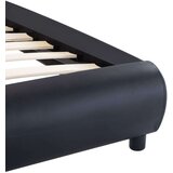  Posteljni okvir LED črno umetno usnje 100x200 cm | Shoptok.si