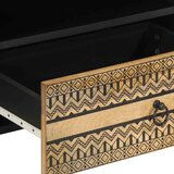 TV ormarić crni 80x33,5x46 cm Puno grubo drvo Mango | shoptok.hr