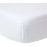 HOMESCAPES white linen fitted sheet, 140x190 cm, (20747745) | Shoptok.si
