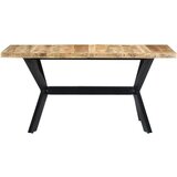  Blagovaonski stol od masivnog grubog drva manga 140x70x75 cm | shoptok.hr