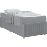 vidaXL Konstrukcija postelje Drugo Svetlo siva 90 x 190 cm blago | Shoptok.si