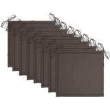  Vrtne stolice s jastucima 8 kom od masivne tikovine | shoptok.hr