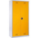 eurokraft basic Omara za kemikalije in za okolju prijazno skladiščenje, višina 1800 mm, s 3 policami, 1 talna kadica | Shoptok.si