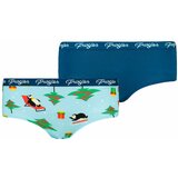 Frogies Women's panties Penguins 2P Christmas Cene'.'