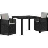 vidaXL Komplet za jedilnico v vrtu 3 pcs Antracit in svetlo siva PP, (5000269205) | Shoptok.si