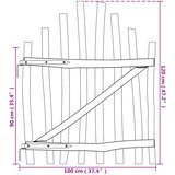  Lukasta ograda 100 x 120 cm Impregnirano drvo lješnjaka | shoptok.hr