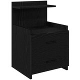 vidaXL Noćni ormarići 2 kom s 2 ladice crne boje 40x36,5x62 cm | shoptok.hr