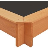 vidaXL Peskovnik z nastavljivo streho les jelke 115x115x115 cm | Shoptok.si