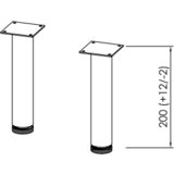 Kolpa San Evelin Kupaonski ormarić (Š x V: 37,2 x 71,6 cm, Siva/Hrast) | shoptok.hr