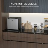 Mini zamrzivač hladnjak 35 L -14 do -24℃ 5-stupanjska kontrola temperature 47 x 44 2 x 48 8 cm srebrni | shoptok.hr