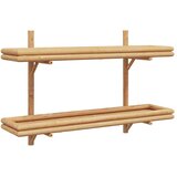  Polica na zidu s policom Zidne Smeđa 100 x 26 x 60 cm bambus | shoptok.hr