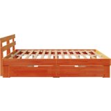  Krevetna konstrukcija Voštano smeđa 180 x 200 cm Masivno drvo | shoptok.hr