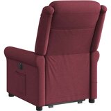  Električni masažni naslonjač na podizanje od tkanine boja vina | shoptok.hr