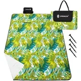 Piknik odeja 200 x 200 cm alufoil vrtna odeja kljukice za tla, (5000053456)
