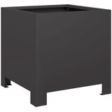  Vrtne sadilice 2 kom crne 30x30x30 cm čelične | shoptok.hr