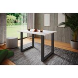 MID.YOU Pisalna Miza Lona, Bela, Črna, 160x80cm | Shoptok.si