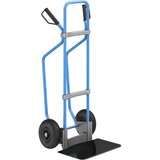 eurokraft pro voziček za prevoz vreč z drsnimi sanmi, modre barve, nakladalna površina šxg 450 x 350 mm, črne barve, kolesa z zračnico | Shoptok.si