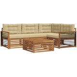  Set vanjskih sofa 5 kom. Prirodna i bež | shoptok.hr