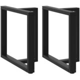  Noge za blagovaonski stol T-oblika 2 kom Crne 80x35x(72-73) cm Čelik | shoptok.hr