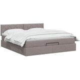  Krevet od pjene s madracem i LED-om Sivosmeđa 140 x 190 cm | shoptok.hr