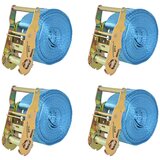 vidaXL Tovorni vezni trak 4 kosi 2 toni 6mx38mm modre barve, (20777600) | Shoptok.si