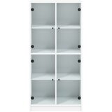  Visoka komoda s vratima bijela 68x37x142 cm konstruirano drvo | Eponuda.com