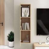 TV omarica sonoma hrast 30,5x30x110 cm iverna plošča, (20913381) | Shoptok.si