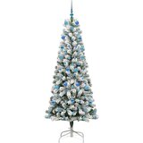  Umjetno božićno drvce s nogom Zelena i bijela 210 cm | shoptok.hr