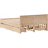  Okvir kreveta bez madraca 140 x 190 cm od masivne borovine | shoptok.hr