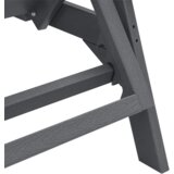  Ležaljka na suncu Svjetlosiva 53x162x98.5 cm HDPE | shoptok.hr