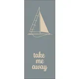 BRISAČA ZA TUŠIRANJE Travel pastelno modra 70/180 cm