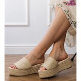 Gemre Beige platform espadrille sandals Kolvis Cijene