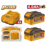 Ingco fbcpk2013e set 4 ah x 2 + punjač super ( FBCPK2013E ) | ePonuda.com