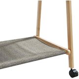  Stalak za odjeću s policama i kotačima 106x34x106,5 cm bambusa | shoptok.hr