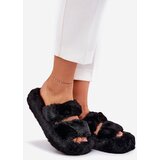 Boto Women's Fur Slippers On Platform Black Talfedi | Shoptok.si