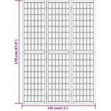  Sklopiva sobna pregrada 3 panela japanski stil 120x170cm bijela | Eponuda.ba