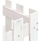 vidaXL Vrtna sadilica s izgledom ograde bijela 50x50x50 cm od borovine | shoptok.hr