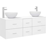  Set ormarića za kupaonicu 3 kom. Bijela 49,5 x 41 x 64,5 cm | shoptok.hr