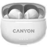 Canyon TWS-8 Bluetooth headset, with microphone, with ENC, BT V5.3 BT V5.3 JL 6976D4, Frequence Response:20Hz-20kHz, battery EarBud 40mAh*2+Charging Case 470mAh, type-C cable length 0.24m, Size: 59*48.8*25.5mm, 0.041kg, white | Eponuda.ba