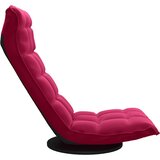  Okretna podna stolica crvena boja vina baršunasta | shoptok.hr