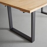 Bessagi Home raztegljiva jedilna miza adamo, barva hrasta | Shoptok.si