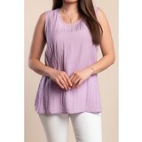 Fenzy Majica Bez Rukava Za Veće Veličine, Ljubičasta | shoptok.hr