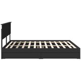  Okvir za krevet Crna 200 x 200 cm Konstruirano drvo | shoptok.hr