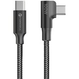 Kabel kutni USB C na USB C Forcell F-Energy QC4.0 PD 5A 100W 2 m - crni | Eponuda.ba