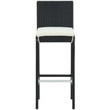  5-dijelni vrtni barski set s jastucima crni | shoptok.hr