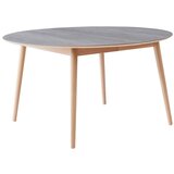 Hammel Furniture Okrogla raztegljiva jedilna miza z dodatno ploščo in s keramično ploščo ø 135 cm Meza – Cene