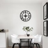 Wallity Zidni sat 48x48cm Crni Cene
