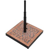 vidaXL Podstavek za senčnik terakota kvadraten 12 kg Cene