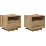  Noćni ormar s ladicama 2 pcs Umjetnički hrast 40 x 39 x 37 cm | Eponuda.ba