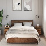  Noćni ormarići 2 kom Staro drvo 34x35,5x50 cm Konstruirano drvo | shoptok.hr